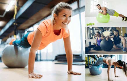 7 упражнений с фитболом на баланс и укрепления всего тела