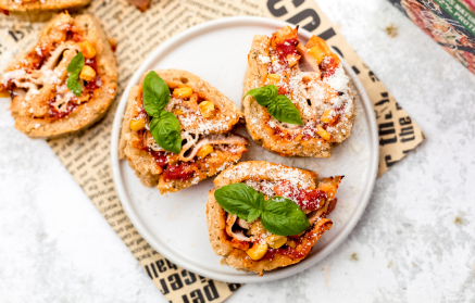 Фитнес Рецепт: Протеиновые мини-пиццы улитки с ветчиной и кукурузой