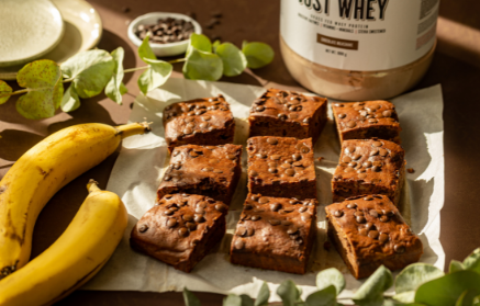 Фитнес рецепты: Банановые Брауни с высоким содержанием белка