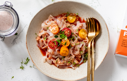 Фитнес-рецепт: Паста с тунцом и томатным соусом