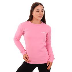 Женская толстовка Basic Pink White - GymBeam