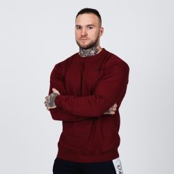 Mikina Basic Burgundy Black - GymBeam