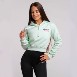 Женская толстовка Crop Mint - BeastPink