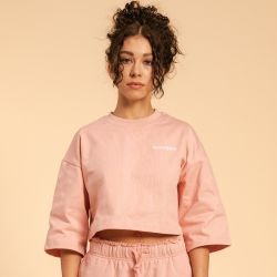 Women‘s Cropped Serenity T-Shirt Pink - BeastPink