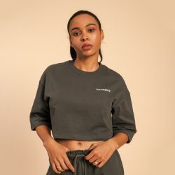 Женская футболка Cropped Serenity Shadow - BeastPink
