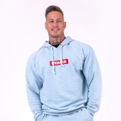 Men's Hoodie Red Label Light Blue - NEBBIA 