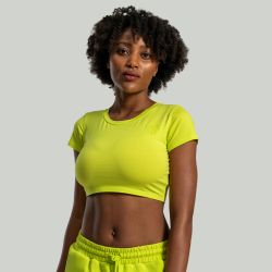 Women‘s Essential CropTop Chartreuse - STRIX