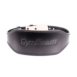 Пояс для фитнеса из натуральной кожи Black - GymBeam
