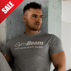 Футболка Hard Work Grey - GymBeam