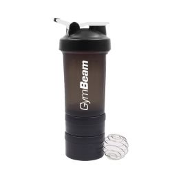 Многосекционный шейкер Blend Bottle Black White 600 ml - GymBeam