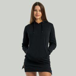 Женское худи ALPHA Longline черное - STRIX