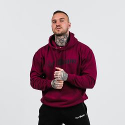 Men‘s PRO Hoodie Burgundy - GymBeam