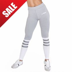 GymBeam Dámske legíny Ribbon Blue White