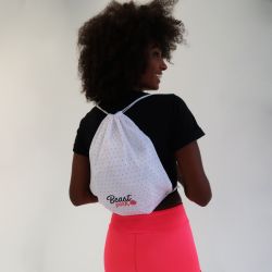 String Bag White - BeastPink