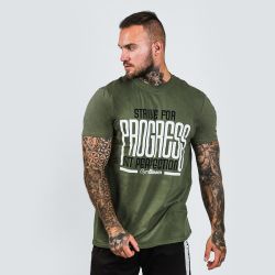 Футболка Progress Military Green - GymBeam