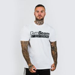Футболка Stay Strong White - GymBeam