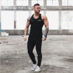 Ripped Tank Top Black - GymBeam