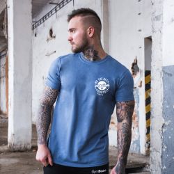 Футболка The Best Version Indigo Blue White - GymBeam