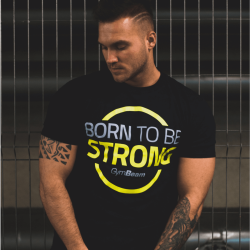 Футболка Born To Be Strong Black Gold - GymBeam