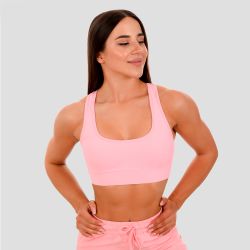 Спортивный топ Mesh Panel Pink - GymBeam