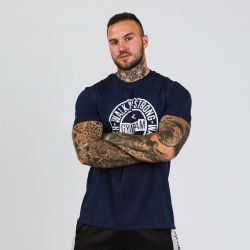 Футболка Walk In Strong Navy - GymBeam