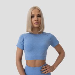 Women‘s FLO CropTop Blue - GymBeam