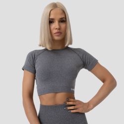 Women‘s FLO CropTop Grey - GymBeam