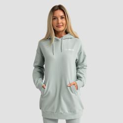 Women_s Limitless Longline Hoodie eucalypt - GymBeam