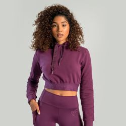 Женская толстовка Essential Cropped Plum - STRIX